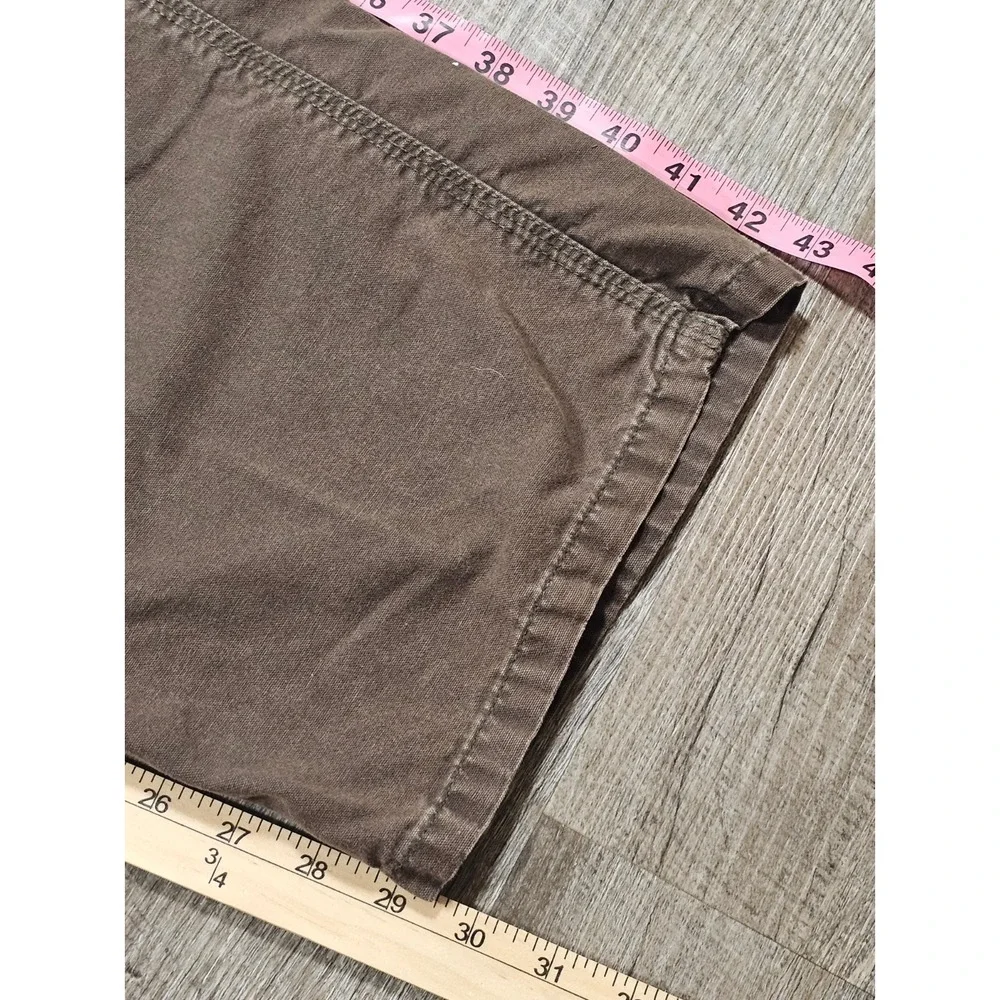 Carhartt B151 DFE Mens Brown Canvas Work Dungaree Pants 40x32‎ Straight Leg